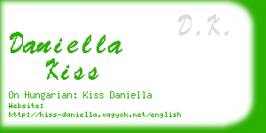 daniella kiss business card